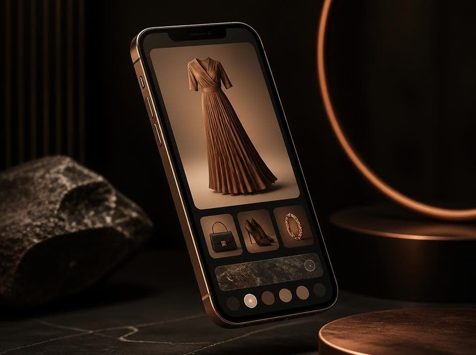 Mobile ecommerce app interface